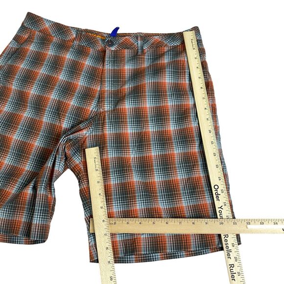 Tommy Bahama Paradise Tech Men's Shorts Size 34 Nylon Orange White Gray Fishing - Picture 16 of 16